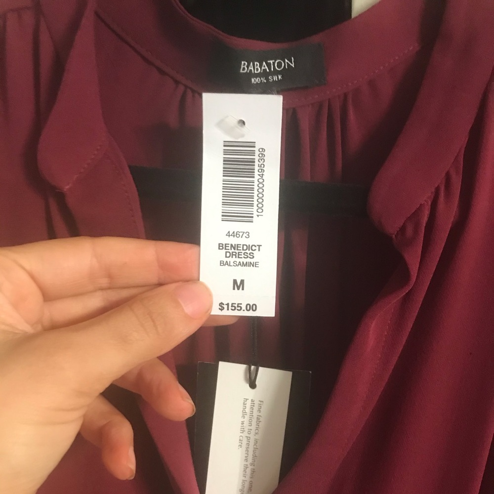 Brand NWT NEVER WORN Aritzia “BENEDICT” Dress - Picture 3 of 5